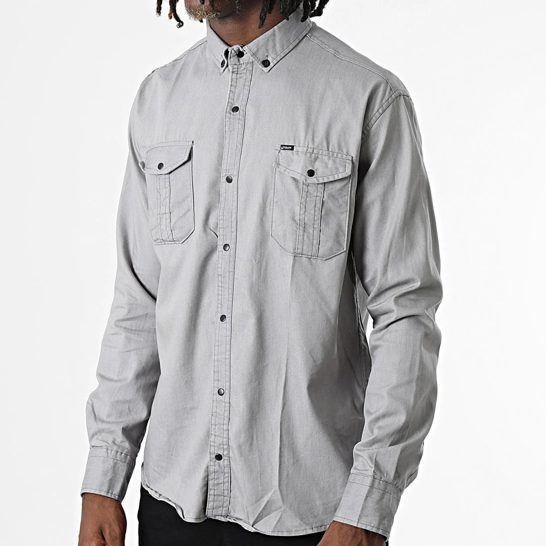 Meilleur prix ✔️ Chemise Manches Longues W-323 Gris de Classic Series 🛒 5 Meilleur prix ✔️ Chemise Manches Longues W-323 Gris de Classic Series 🛒 – Image 3