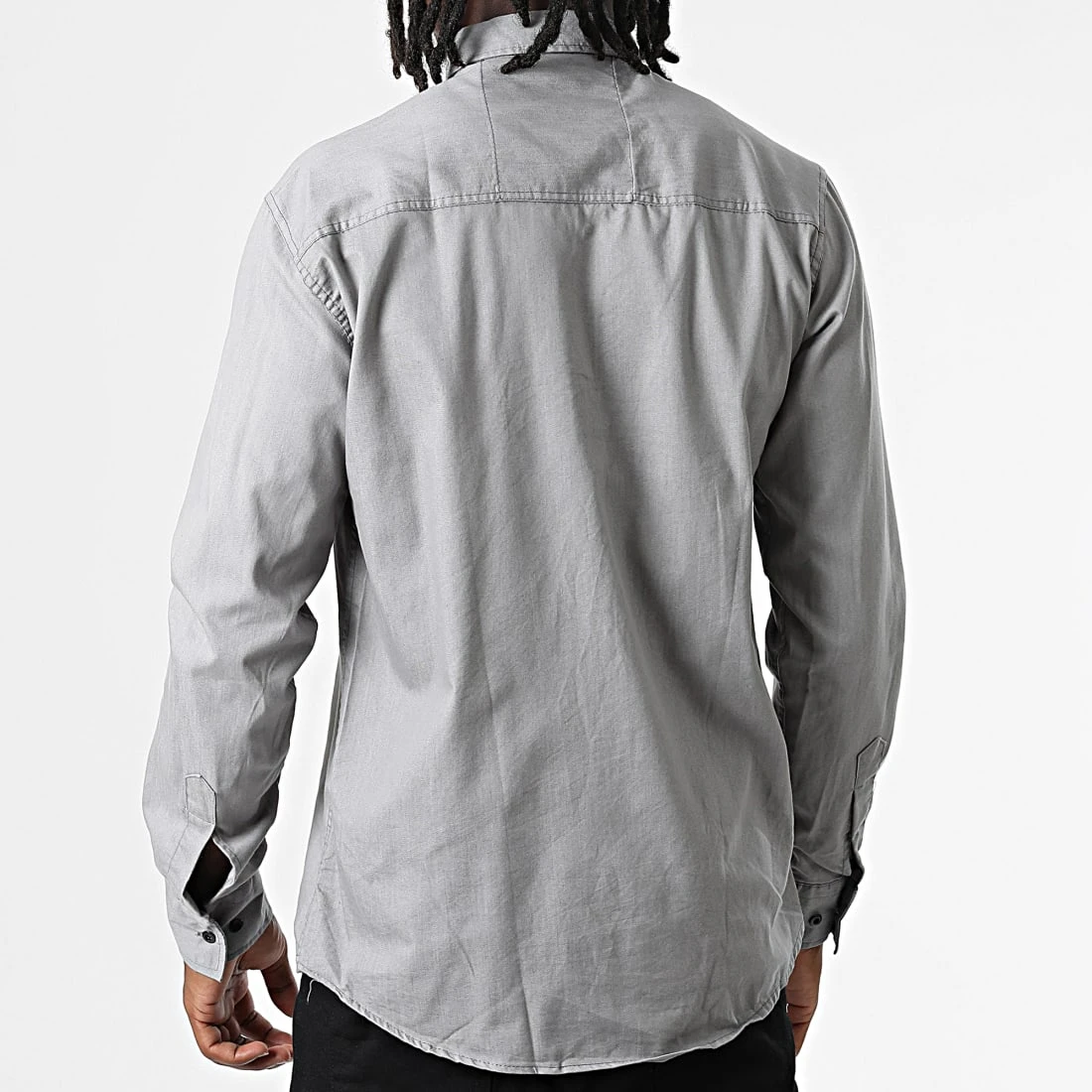 Meilleur prix ✔️ Chemise Manches Longues W-323 Gris de Classic Series 🛒 6 Meilleur prix ✔️ Chemise Manches Longues W-323 Gris de Classic Series 🛒 – Image 4