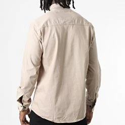 Vente flash 💯 Chemise Manches Longues W-323 Beige de Classic Series ✔️ -Classic Series Soldes classic series 325976 W 323 BEIGE 20220701T151855 04