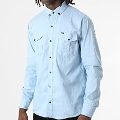 Grosses soldes 🌟 Chemise Manches Longues W-323 Bleu Clair de Classic Series ✔️ -Classic Series Soldes classic series 325979 W 323 BLEU CIEL 20220701T150438 03