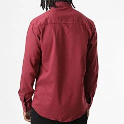 Meilleure vente ✨ Chemise Manches Longues Col Mao W-324 Bordeaux de Classic Series 🤩 -Classic Series Soldes classic series 325983 W 324 BORDEAUX 20220701T151710 04