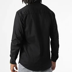 Offres 🛒 Chemise Manches Longues Col Mao W-324 Noir de Classic Series 👏 -Classic Series Soldes classic series 325984 W 324 NOIR 20220701T150822 04