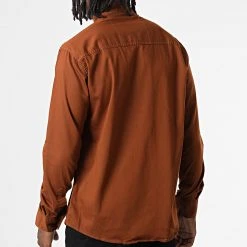 Top 10 🥰 Chemise Manches Longues Col Mao W-324 Marron de Classic Series ✨ -Classic Series Soldes classic series 326021 W 324 TABAC 20220701T151937 04