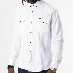 Acheter 😀 Chemise Manches Longues Col Mao W-324 Blanc de Classic Series 🔔 -Classic Series Soldes classic series 326022 W 324 BLANC 20220707T155338 03