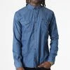 Acheter ❤️ Chemise Jean Manches Longues Col Mao W-324 Bleu Denim de Classic Series 👏 -Classic Series Soldes classic series 326024 W 324 BLUE JEANS 20220701T150546 01