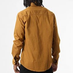 Budget 😀 Chemise Manches Longues Col Mao W-324 Moutarde Foncé de Classic Series ✔️ -Classic Series Soldes classic series 326030 W 324 MOUTARDE 20220701T152136 04