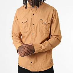 Promo ✔️ Chemise Manches Longues W-323 Camel de Classic Series ✨ -Classic Series Soldes classic series 326034 W 323 CAMEL 20220701T152050 03