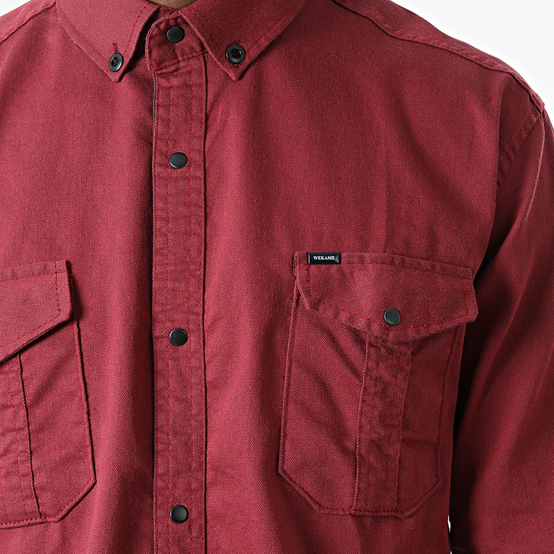 Acheter 😍 Chemise Manches Longues W-323 Bordeaux de Classic Series 🎁 4 Acheter 😍 Chemise Manches Longues W-323 Bordeaux de Classic Series 🎁 – Image 2