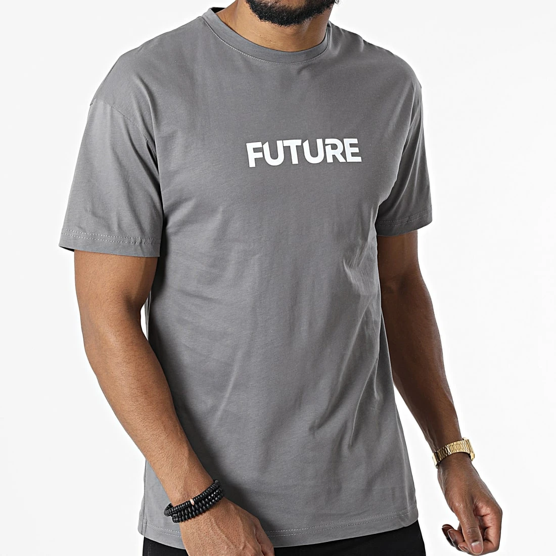 De gros 🧨 Tee Shirt G22-726 Gris de Classic Series 🎁 5 De gros 🧨 Tee Shirt G22-726 Gris de Classic Series 🎁 – Image 3