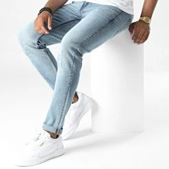 Top 10 🔥 Jean Slim Mr Red Light Destroy DP1009 Bleu Denim de Classic Series ✔️ -Classic Series Soldes classic series 327338 DP1009 172 20220715T084341 03