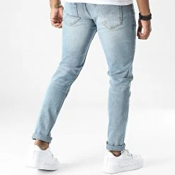 Top 10 🔥 Jean Slim Mr Red Light Destroy DP1009 Bleu Denim de Classic Series ✔️ -Classic Series Soldes classic series 327338 DP1009 172 20220715T084354 04