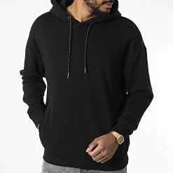 Promo 👏 Sweat Capuche F2553 Noir de Classic Series 😉 -Classic Series Soldes classic series 328437 F2553 BLACK 20220721T155916 03