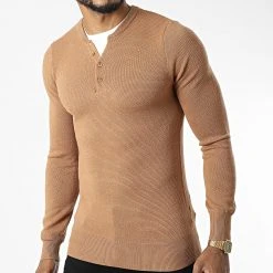 Top 10 👍 Sweat Crewneck HHL8842 Camel de Classic Series ⭐