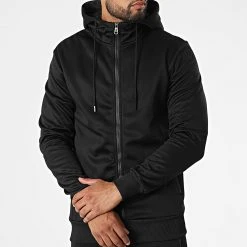 Offres 🌟 Ensemble Veste Zippée Capuche Et Pantalon Jogging 2935 Noir de Classic Series 👍 -Classic Series Soldes classic series 328455 W 2935 BLACK 20220726T091128 03