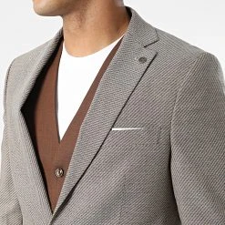 Promo 🎉 Ensemble Costume 3 Pièces 11489 Beige Camel Marron de Classic Series 😍 -Classic Series Soldes classic series 329131 11489 2 20220725T161608 02