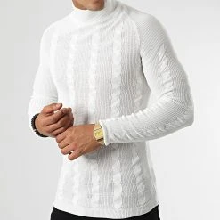 Budget ⌛ Pull Col Roulé 2738 Beige Clair de Classic Series 🤩 8 Budget ⌛ Pull Col Roulé 2738 Beige Clair de Classic Series 🤩 -Classic Series Soldes classic series 329216 2738 WHITE 20220729T141229 03