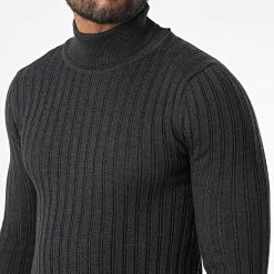 Nouveau 🤩 Pull Col Roulé 2433 Gris Anthracite de Classic Series ✔️ -Classic Series Soldes classic series 329217 2433 ANTHRACITE 20220726T110323 02
