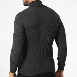 Nouveau 🤩 Pull Col Roulé 2433 Gris Anthracite de Classic Series ✔️ -Classic Series Soldes classic series 329217 2433 ANTHRACITE 20220726T110326 04