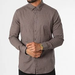 Sortie ❤️ Chemise Manches Longues 7717 Marron de Classic Series ✨ -Classic Series Soldes classic series 329277 7717 MORO 6 20220728T095635 03