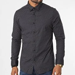 Meilleur prix ✔️ Chemise Manches Longues 7717 Noir de Classic Series 😀