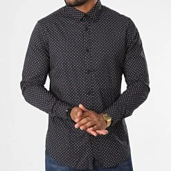 Meilleur prix ✔️ Chemise Manches Longues 7717 Noir de Classic Series 😀 -Classic Series Soldes classic series 329278 7717 BLACK 1 20220728T142249 03