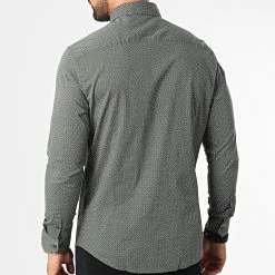 Promo ⌛ Chemise Manches Longues 7718 Vert Kaki de Classic Series 😀 -Classic Series Soldes classic series 329279 7718 GREEN 20220727T163004 04