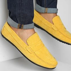 Sortie ⌛ Mocassins ZD001 Jaune de Classic Series ✔️