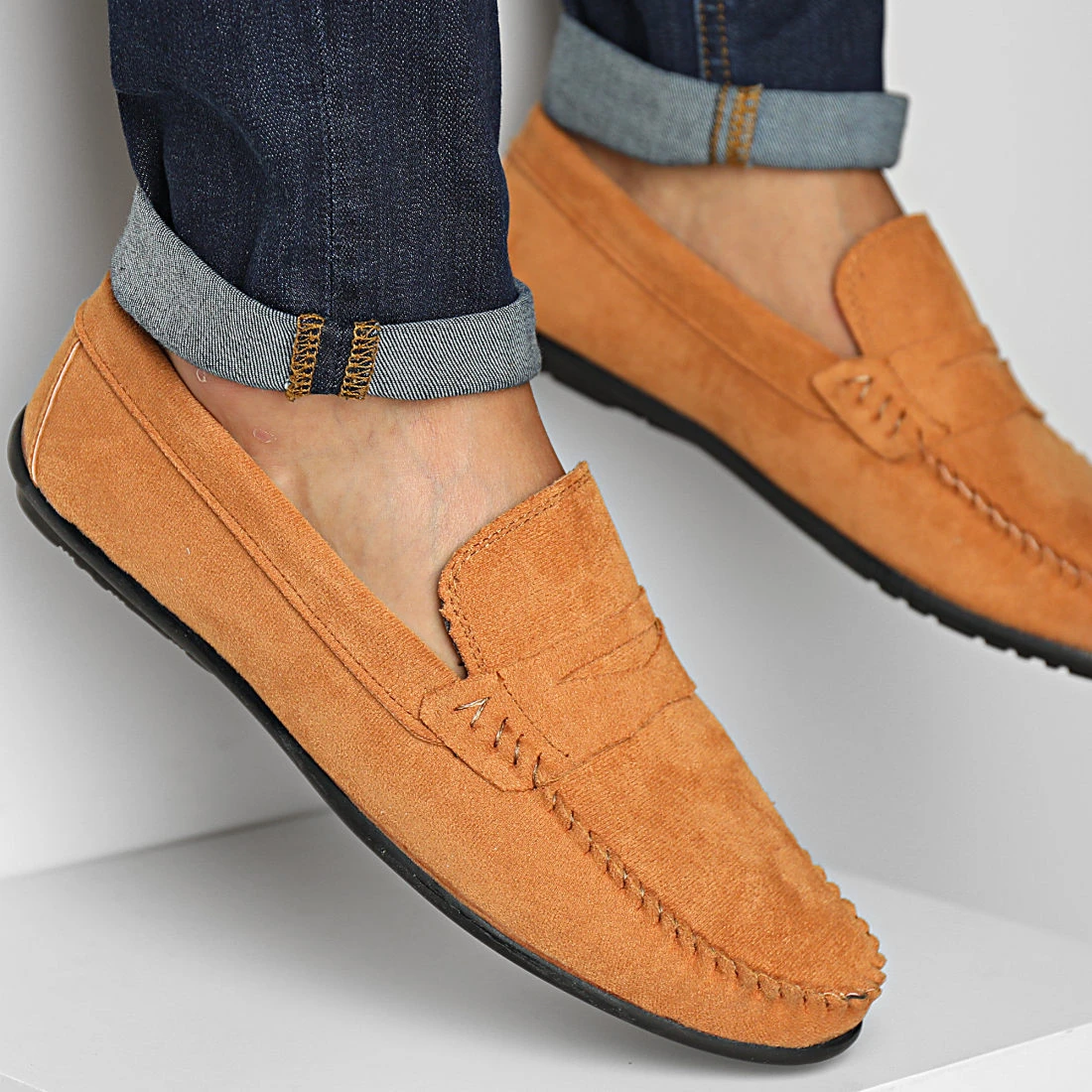 Meilleure affaire 🛒 Mocassins ZD001 Camel de Classic Series 🥰 3 Meilleure affaire 🛒 Mocassins ZD001 Camel de Classic Series 🥰