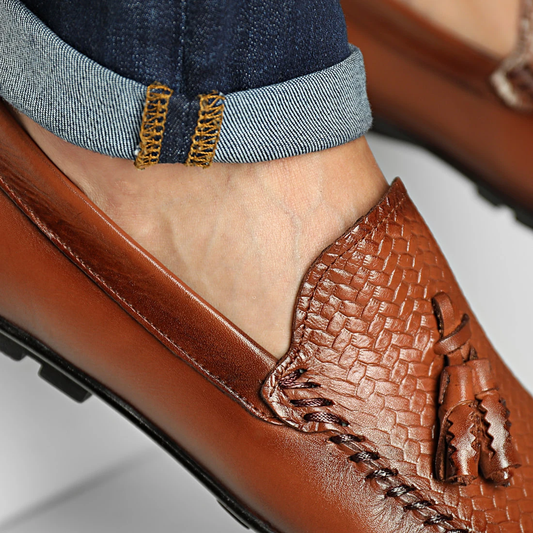 De gros ⭐ Mocassins 01 Marron de Classic Series 👍 4 De gros ⭐ Mocassins 01 Marron de Classic Series 👍 – Image 2