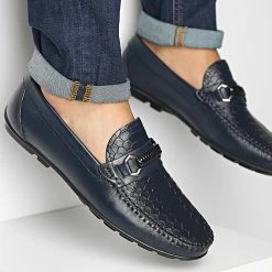 Le moins cher ❤️ Mocassins 17 Bleu Marine de Classic Series 👍