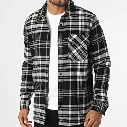 Offres 👍 Chemise Manches Longues A Carreaux H70028M11054A Noir Blanc de Classic Series 🔥 -Classic Series Soldes classic series 329485 H70028M11054A 24000 20220729T152255 03