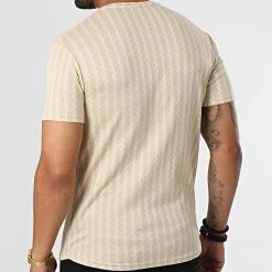 Promo ⌛ Tee 😉 Shirt LM461 Beige Blanc de Classic Series 👏 -Classic Series Soldes classic series 329630 LM461 BEJ 20220727T162712 04