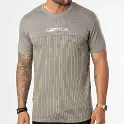 Budget 🥰 Tee 😉 Shirt A Rayures LM471 Taupe de Classic Series ✨