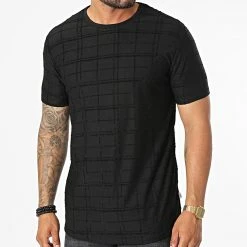 Tout neuf 😀 Tee Shirt A Carreaux LM369 Noir de Classic Series 🛒