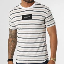 Sortie 🧨 Tee 🥰 Shirt LM077 Blanc Noir Beige de Classic Series ⭐
