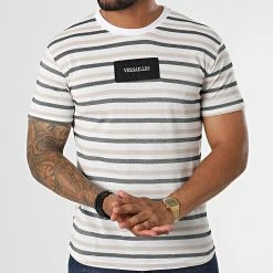 Sortie 🧨 Tee 🥰 Shirt LM077 Blanc Noir Beige de Classic Series ⭐ -Classic Series Soldes classic series 329709 LM077 VIZON 20220728T143953 03