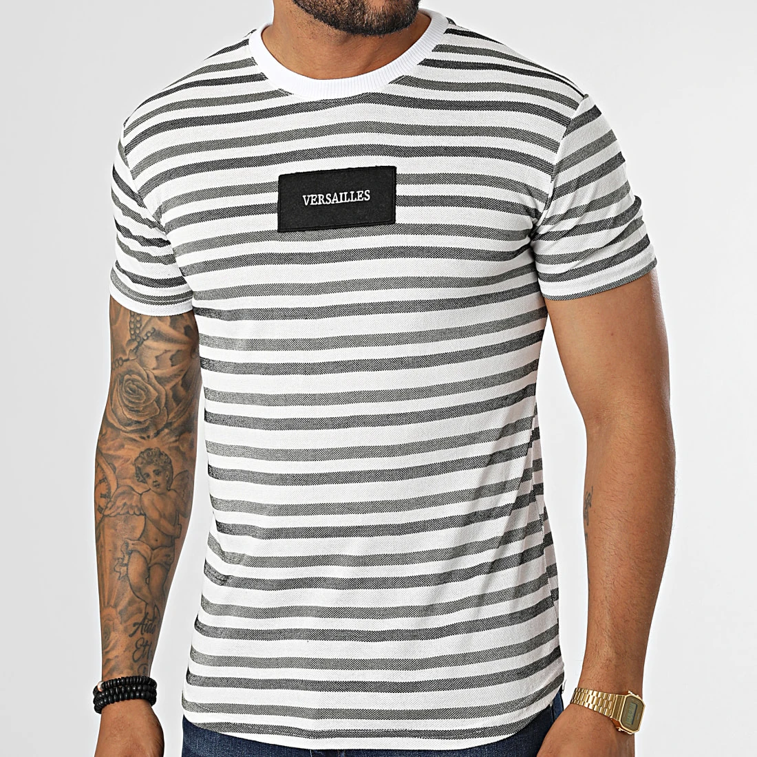 Nouveau ✨ Tee 🌟 Shirt LM077 Blanc Noir Vert Kaki de Classic Series ⭐ 3 Nouveau ✨ Tee 🌟 Shirt LM077 Blanc Noir Vert Kaki de Classic Series ⭐