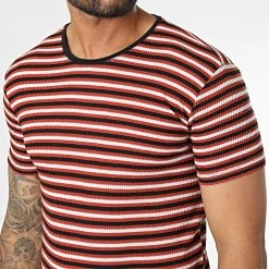 Tout neuf ✨ Tee Shirt LM5172 Noir Blanc Rouge Brique de Classic Series ⭐ -Classic Series Soldes classic series 329721 LM5172 KIRMIZI 20220728T144539 02