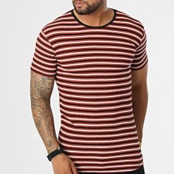 Tout neuf ✨ Tee Shirt LM5172 Noir Blanc Rouge Brique de Classic Series ⭐ -Classic Series Soldes classic series 329721 LM5172 KIRMIZI 20220728T144540 03