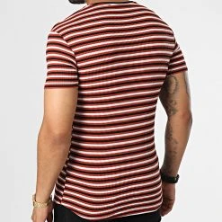Tout neuf ✨ Tee Shirt LM5172 Noir Blanc Rouge Brique de Classic Series ⭐ -Classic Series Soldes classic series 329721 LM5172 KIRMIZI 20220728T144542 04
