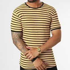 Coupon ❤️ Tee Shirt LM5172 Noir Blanc Jaune de Classic Series ❤️ -Classic Series Soldes classic series 329722 LM5172 YELLOW 20220728T144601 03