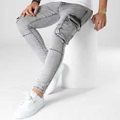 Meilleure vente 😍 Jean Slim Cargo 15357 Gris de Classic Series ✨ 8 Meilleure vente 😍 Jean Slim Cargo 15357 Gris de Classic Series ✨ -Classic Series Soldes classic series 329738 15357 FUME 20221118T153633 03