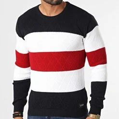 Budget 🤩 Pull 52278 Beige Clair Bleu Marine Rouge de Classic Series 🔔