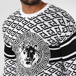 Coupon 🎉 Pull 52252 Blanc Noir Renaissance de Classic Series ⌛ -Classic Series Soldes classic series 329817 52252 BLANC 20220727T163356 02