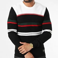 Vente flash 👍 Pull 52241 Noir Beige Clair de Classic Series 😀 -Classic Series Soldes classic series 330811 52241 NOIR 20220811T142643 03