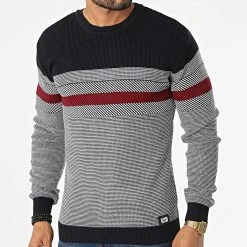 Sortie ⭐ Pull 52286 Bleu Marine Blanc de Classic Series 🧨
