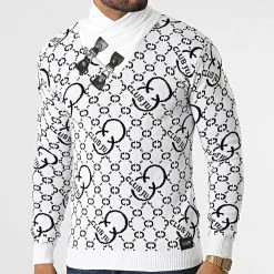 Nouveau 🥰 Pull Col Amplified 52235 Blanc de Classic Series 🔥 8 Nouveau 🥰 Pull Col Amplified 52235 Blanc de Classic Series 🔥 -Classic Series Soldes classic series 330826 52235 BLANC 20220805T103021 03