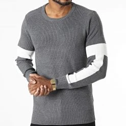 Promo 🎉 Pull G1909 Gris Blanc de Classic Series 🔔 8 Promo 🎉 Pull G1909 Gris Blanc de Classic Series 🔔 -Classic Series Soldes classic series 332022 G1909 GREY 20220811T152539 03