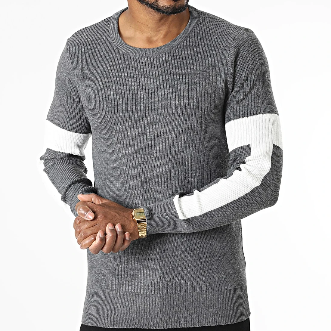 Promo 🎉 Pull G1909 Gris Blanc de Classic Series 🔔 5 Promo 🎉 Pull G1909 Gris Blanc de Classic Series 🔔 – Image 3