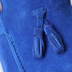 Acheter ⌛ Mocassins 801 Bleu Roi de Classic Series ❤️ -Classic Series Soldes classic series 332124 801 SAX SUET 20220818T155940 03